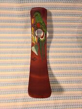 Handmade And Painted Wooden Balancing Wine Bottle Holder Costa Rica with Parrot! for sale  Shipping to South Africa