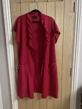 Red long waistcoat for sale  REDCAR