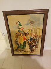 Framed painting clowns for sale  Great Neck
