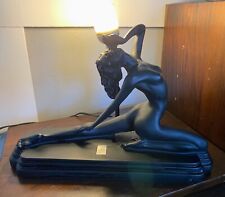 Figural Black Nude Lamp Art Deco Nouveau Style With Bulb Post Modern EUC!! for sale  Shipping to South Africa