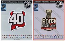 NUEVO JERSEY DEVILS PARCHE SET STANLEY CUP FINAL 20O CAMPEONATO 40 ANIVERSARIO segunda mano  Embacar hacia Argentina