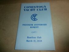 Menu de banquete 1959 Lancaster PA Conestoga Yacht Club  , usado comprar usado  Enviando para Brazil
