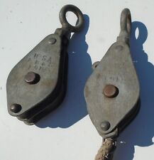 Antique pulleys heavy for sale  UK