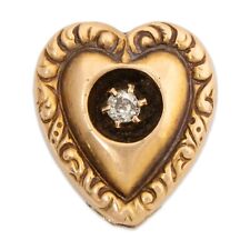 slide 14k heart diamond for sale  Marblehead