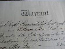 Ww2 warrant 30th for sale  UK