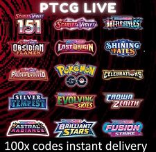 100 Codes Booster Pokemon TCG Live Pack Instant delivery Fast Shipping, used for sale  Shipping to South Africa