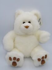 First & Main Plush Grizette White Teddy Bear 14" Stuffed Animal Brown for sale  Shipping to South Africa