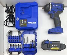 Kit de chave de impacto Kobalt 24V velocidade variável sem escova 3/8" com bateria, usado comprar usado  Enviando para Brazil