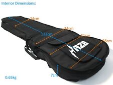 Haze PBE19010DBBAG 5mm Padded Gig Bag for Double Neck Electric Guitar, BLACK, used for sale  Shipping to South Africa