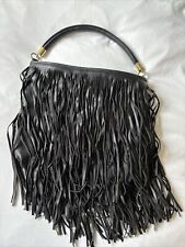 Black tassel handbag for sale  STUDLEY