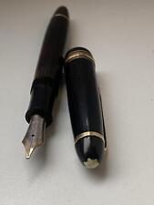 Mont Blanc Masterpiece 146 585 Gold Spring Black 1950s Piston Filler 0120 for sale  Shipping to South Africa