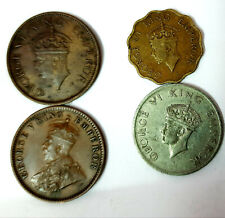 Usado, Lote 4 PCS Pré 1947 Índia Britânica Rei George V V1 Antigo Antigo Anna XF Coins SET comprar usado  Enviando para Brazil
