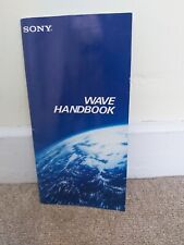 Sony wave handbook for sale  BIRMINGHAM