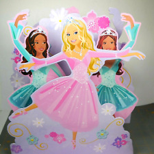 Peça central decoração festa de aniversário Barbie meninas 12,5" bailarinas rosa roxo comprar usado  Enviando para Brazil