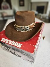 Usado, Chapéu Cowboy Western Vintage Stetson 5X XXXXX Castor "AS Medford" Tamanho 7 1/2 + Caixa comprar usado  Enviando para Brazil