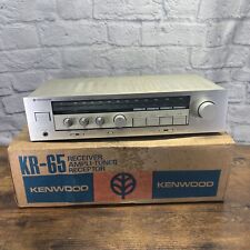Receptor amplificador sintonizador vintage Kenwood KR-65 receptor com caixa original não testada  comprar usado  Enviando para Brazil
