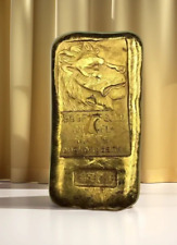 Barra de lingote de ouro Qing Dynasty 1644-1912 cabeça de leão colecionável curiosidade (réplica) comprar usado  Enviando para Brazil