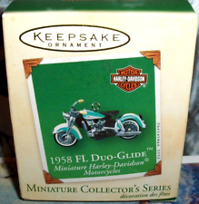 Harley Davidson-Motorcycles`2002`Miniature-1958 FL Duo Glide, Ornamento Hallmark comprar usado  Enviando para Brazil
