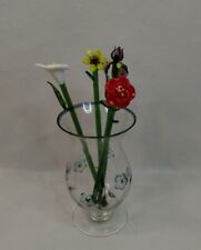 Floral glass swizzle for sale  Beckley