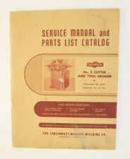 Fresadora Cincinnati manual de serviço lista de peças catálogo nº. Moedor cortador comprar usado  Enviando para Brazil