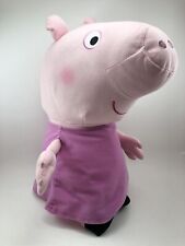 "Vestido de peluche rosa Peppa Pig de 18" animal de peluche grande ¡LIMPIO! segunda mano  Embacar hacia Argentina