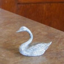 Used, Vintage Miniature Pewter Figurine Beautiful Detailed Swan for sale  Shipping to South Africa
