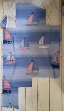 Striped boats fabric for sale  NEWCASTLE UPON TYNE