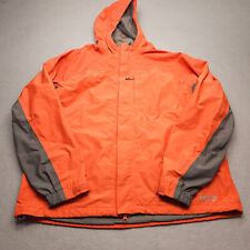 Gander Mountain Jacket Adult Large Orange Gray Hooded Lightweight Mens for sale  Shipping to South Africa