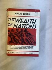 Biblioteca moderna gigante Adam Smith riqueza de las naciones 1937 primer DJ en muy buen estado segunda mano  Embacar hacia Argentina