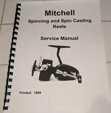 Manual de servicio de carretes giratorios y giratorios Mitchell 1989, usado segunda mano  Embacar hacia Argentina