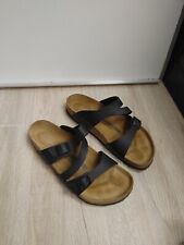 Sandálias Birkenstock Salina preta Birko-Flor tamanho 40 W9, usado comprar usado  Enviando para Brazil