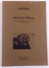 Verlaine oeuvres libres d'occasion  Moissac