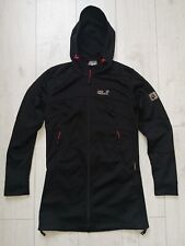 Jack Wolfskin "S" Stormlock Softshell Czarna UK10 Damska długa kurtka z kapturem, używany na sprzedaż  PL