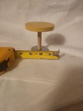 Kidkraft VTG Dollhouse Furniture Dining Room Kitchen  Table  Wood Yellow Silver for sale  Shipping to South Africa