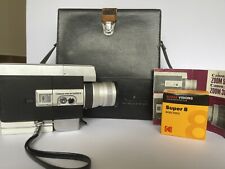 Canon Zoom 518 Super 8 Camera w/ Trigger Grip, Leather Case & Unopened Film, used for sale  SOUTHAMPTON
