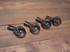 Antique Lot Of 4 Large 3" Glass Ball Cast Iron Claw Foot Feet 6" Table Legs for sale  Shipping to South Africa