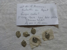 lot de 6 ancienne medaille en argent poinçon crabe   Ste Vierge MARIE ART DECO  , occasion d'occasion  Clermont-Ferrand-