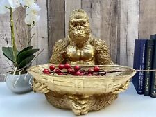 Gold gorilla figurine for sale  LEATHERHEAD