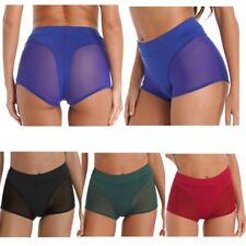 Shorts esportivos femininos transparentes calças quentes academia treino ioga calcinha roupa íntima comprar usado  Enviando para Brazil