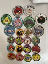 Complete Collection Of Metal Angry Birds Tazos Mega Vuala Pogs Mexico Tazos POGS, used for sale  Shipping to South Africa