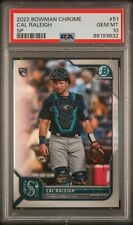 2022 Bowman Chrome Cal Raleigh SP Variation #51 PSA 10 RC Rookie Mariners for sale  Shipping to South Africa