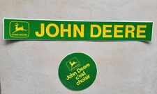 2 Autocollant publicitaire  sticker  John Deere tracteur tondeuse vintage retro comprar usado  Enviando para Brazil