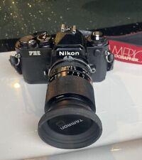 Câmera Nikon FE2 Preta com Lente Tamron SP 1: 2.5 90mm Tele Macro Do Japão comprar usado  Enviando para Brazil