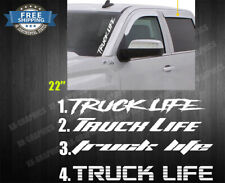 Adesivo adesivo Truck Life vinil 22" para-brisa diesel caminhão cabine dupla única comprar usado  Enviando para Brazil