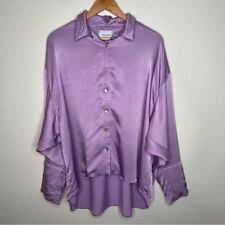 Sleeper button down pajama top purple for sale  Shipping to South Africa