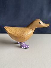 Wooden ducks wellies for sale  HAWICK