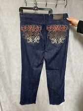 Jeans masculino vintage Pelle Pelle 40X35 largo Y2K hip hop folgado streetwear jeans patinação comprar usado  Enviando para Brazil