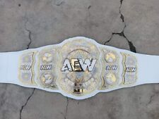 Usado, Réplica de cinturón campeonato de lucha libre mundial All Elite AEW 4 MM latón segunda mano  Embacar hacia Argentina