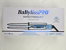 BaBylissPRO Nano Titanium Prima2000 Ionic Styling Iron, 3/4" stainless steel, used for sale  Shipping to South Africa