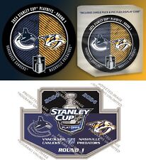 2024 NHL STANLEY CUP PLAYOFFS DISCO/PIN VANCOUVER CANUCKS NASHVILLE PREDATORS comprar usado  Enviando para Brazil